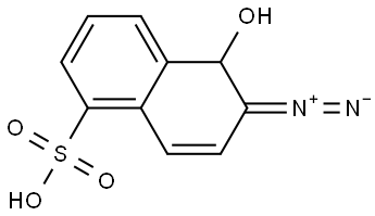 2-Diazo-1-naphthol-5-sulfonic acid Struktur