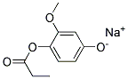 2-Methoxy-(4-Hydroxyphenyl) Propionate Sodium Struktur