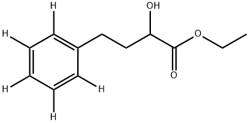 2-HYDROXY-4-PHENYLBUTYRIC ACID, ETHYL ESTER-D5 Structure