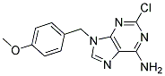 2-CHLORO-9-(4-METHOXY-BENZYL)-9H-PURIN-6-YLAMINE Struktur