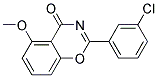 2-(3-CHLOROPHENYL)-4-OXO-5-METHOXY(4H-1,3-BENZOXAZINE) Struktur