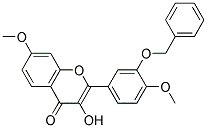 2-(3-BENZYLOXY-4-METHOXYPHENYL)-3-HYDROXY-7-METHOXY-4H-CHROMEN-4-ONE Struktur