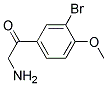 2-AMINO-1-(3-BROMO-4-METHOXY-PHENYL)-ETHANONE Struktur