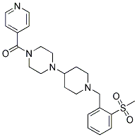 1-ISONICOTINOYL-4-(1-[2-(METHYLSULFONYL)BENZYL]PIPERIDIN-4-YL)PIPERAZINE