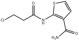 2-[(3-CHLOROPROPANOYL)AMINO]THIOPHENE-3-CARBOXAMIDE Structure