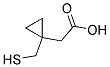 1-(Mercaptomethyl)-1-cyclopropaneacetic acid Struktur