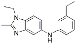 (1-ETHYL-2-METHYL-1H-BENZOIMIDAZOL-5-YL)-(3-ETHYL-PHENYL)-AMINE Struktur