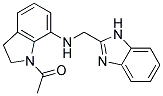1-ACETYL-N-(1H-BENZIMIDAZOL-2-YLMETHYL)INDOLIN-7-AMINE Struktur