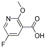 2-Methoxy-5-Fluoronicotinic Acid Struktur