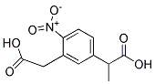 2-(3-CARBOXYLMETHYL-4-NITROPHENYL) PROPIONIC ACID Struktur