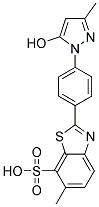 2-(4-(5-Hydroxy-3-methyl-1H-pyrazol-1-yl)phenyl)-6-methylbenzo[d]thiazole-7-sulfonic acid Structure