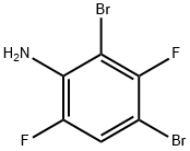 2,4-Dibromo-3,6-difluoroaniline Struktur