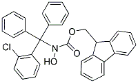 2-CHLOROTRITYL N-FMOC-HYDROXYLAMINE Struktur