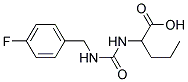 2-([[(4-FLUOROBENZYL)AMINO]CARBONYL]AMINO)PENTANOIC ACID Struktur