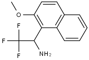 2,2,2-TRIFLUORO-1-(2-METHOXY-NAPHTHALEN-1-YL)-ETHYLAMINE Struktur