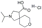 2-ISOPROPYL-8-OXA-2-AZA-SPIRO[4.5]DECANE-4-CARBOXYLIC ACID HYDROCHLORIDE Struktur