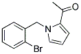 1-[1-(2-BROMO-BENZYL)-1H-PYRROL-2-YL]-ETHANONE Struktur