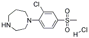 1-[2-Chloro-4-(methylsulphonyl)phenyl]homopiperazine hydrochloride Structure