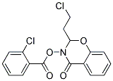 2-(2-CHLOROETHYL)-4-OXO-3,4-DIHYDRO-2H-1,3-BENZOXAZIN-3-YL 2-CHLOROBENZOATE, TECH Struktur