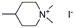 1,1,4-TRIMETHYLHEXAHYDROPYRIDINIUM IODIDE Struktur