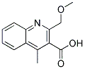 2-(METHOXYMETHYL)-4-METHYLQUINOLINE-3-CARBOXYLIC ACID Struktur