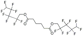 1,6-Hexanedioic acid, bis(2,2,3,3,4,4,5,5-octafluoro)pentyl ester Struktur
