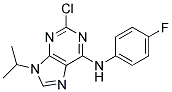 2-chloro-N-(4-fluorophenyl)-9-(1-methylethyl)-9H-purin-6-amine Structure