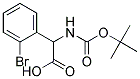 (2-bromophenyl)[(tert-butoxycarbonyl)amino]acetic acid Struktur