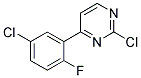 2-Chloro-4-(5-chloro-2-fluoro-phenyl)-pyrimidine Struktur