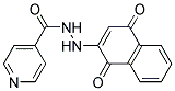 2'-(1,4-DIOXO-1,4-DIHYDRO-2-NAPHTHYL)ISONICOTINOHYDRAZIDE Struktur