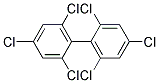 2.2'.4.4'.6.6'-HEXACHLOROBIPHENYL SOLUTION 100UG/ML IN HEXANE 2ML Struktur