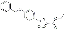 2-(4-BENZYLOXY-PHENYL)-OXAZOLE-4-CARBOXYLIC ACID ETHYL ESTER Struktur
