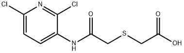 2-({2-[(2,6-Dichloropyridin-3-yl)amino]-2-oxoethyl}thio)acetic acid Struktur