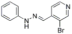 N-(3-BROMO-PYRIDIN-4-YLMETHYLENE)-N'-PHENYL-HYDRAZINE Struktur