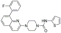 4-[8-(2-FLUOROPHENYL)QUINOLIN-2-YL]-N-2-THIENYLPIPERAZINE-1-CARBOXAMIDE
