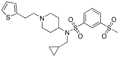N-(CYCLOPROPYLMETHYL)-3-(METHYLSULFONYL)-N-(1-[2-(2-THIENYL)ETHYL]PIPERIDIN-4-YL)BENZENESULFONAMIDE