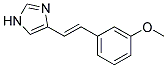 4-[2-(3-METHOXY-PHENYL)-VINYL]-1H-IMIDAZOLE Struktur