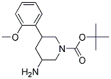 TERT-BUTYL 3-AMINO-5-(2-METHOXYPHENYL)PIPERIDINE-1-CARBOXYLATE Struktur