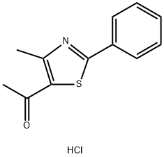 5-ACETYL-4-METHYL-2-PHENYL-1,3-THIAZOL-3-IUM CHLORIDE Struktur