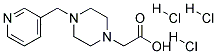 (4-PYRIDIN-3-YLMETHYL-PIPERAZIN-1-YL)-ACETIC ACID TRIHYDROCHLORIDE Structure