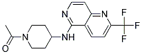 N-(1-ACETYLPIPERIDIN-4-YL)-2-(TRIFLUOROMETHYL)-1,6-NAPHTHYRIDIN-5-AMINE Struktur