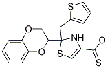 2-THIENYLMETHYL 2-(2,3-DIHYDRO-1,4-BENZODIOXIN-2-YL)-1,3-THIAZOLE-4-CARBOTHIOATE Struktur