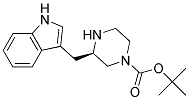 (R)-3-(1H-INDOL-3-YLMETHYL)-PIPERAZINE-1-CARBOXYLIC ACID TERT-BUTYL ESTER Struktur