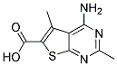 4-AMINO-2,5-DIMETHYLTHIENO[2,3-D]PYRIMIDINE-6-CARBOXYLIC ACID Struktur