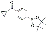 4,4,5,5-TETRAMETHYL-2-(4-CYCLOPROPYLCARBONYLPHENYL)-[1,3,2]DIOXABOROLANE Struktur