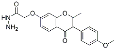 [3-(4-METHOXY-PHENYL)-2-METHYL-4-OXO-4H-CHROMEN-7-YLOXY]-ACETIC ACID HYDRAZIDE Struktur