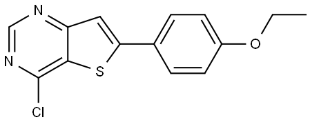 4-CHLORO-6-(4-ETHOXYPHENYL)THIENO[3,2-D]PYRIMIDINE Struktur