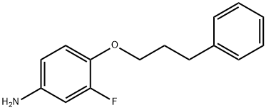 3-FLUORO-4-(3-PHENYLPROPOXY)ANILINE Structure