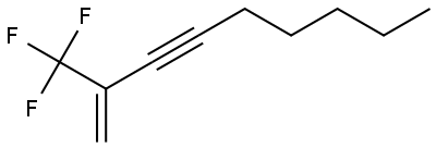 2-TRIFLUOROMETHYL-1-NONEN-3-YNE Struktur
