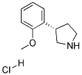 (S)-3-(2-METHOXYPHENYL)PYRROLIDINE HYDROCHLORIDE Struktur
